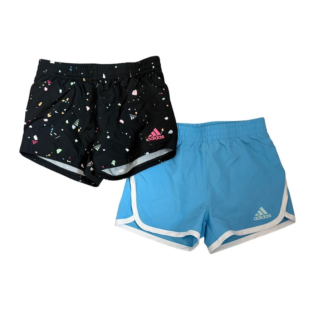 ADIDAS Girls Athletic Shorts Size US 4 (1468)